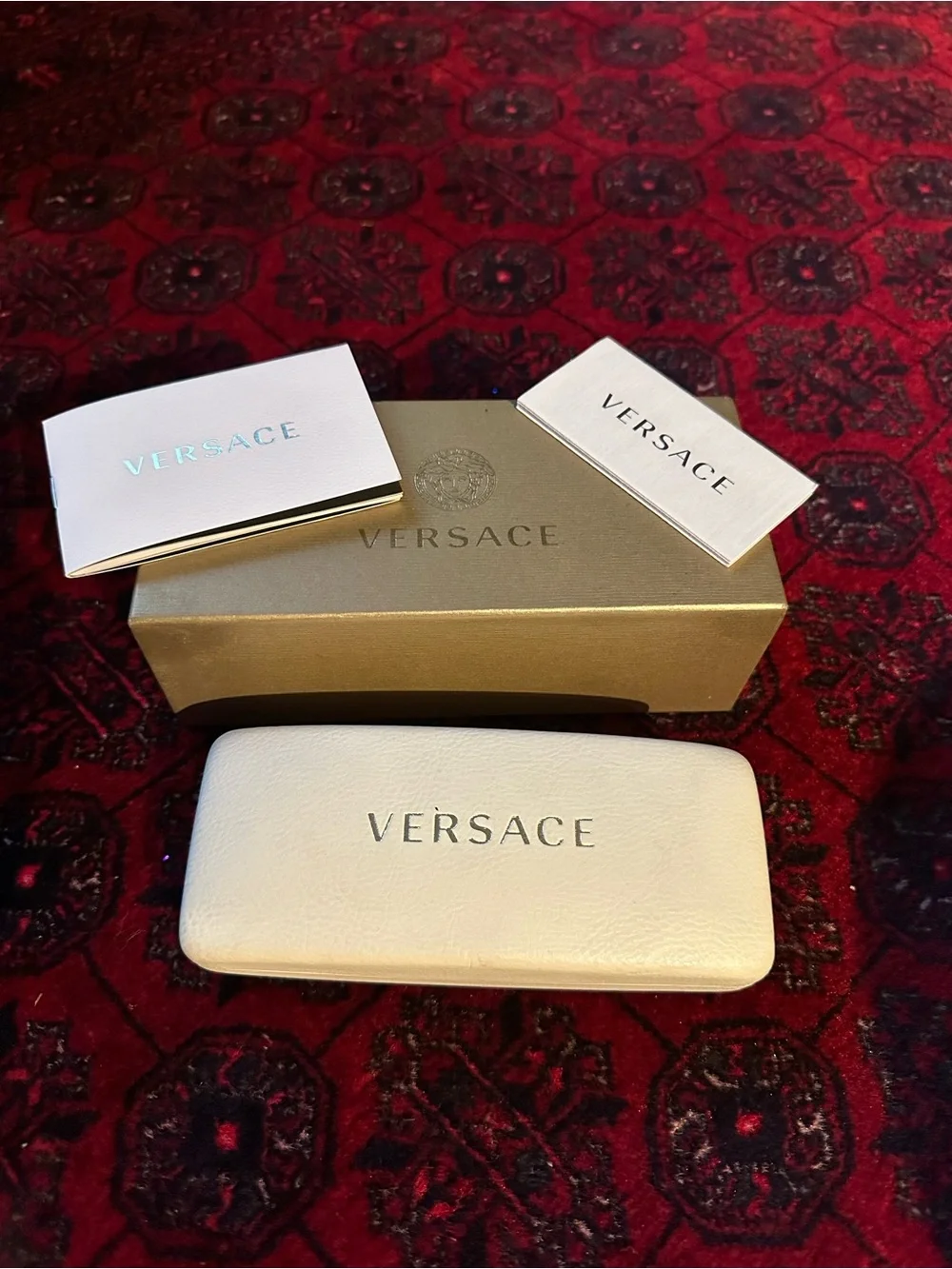Versace Black Cat-Eye Sunglasses with Branded Case